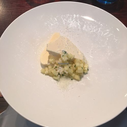 Coconut parfait with Apple (part of 3 course Sunday lunch) at Greens in Manchester