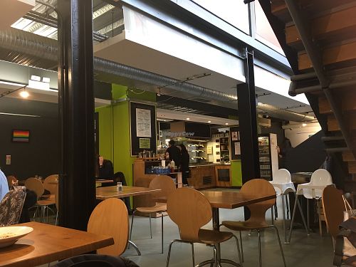 seating area at The 8th Day in Manchester