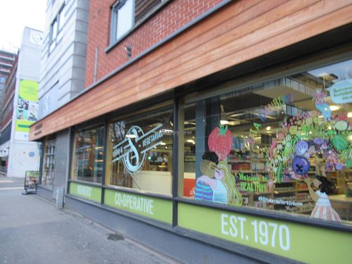 exterior at The 8th Day in Manchester