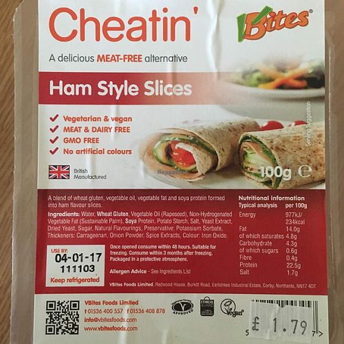 VBites Ham Style Slices  at Grain - Wholefood in Hull