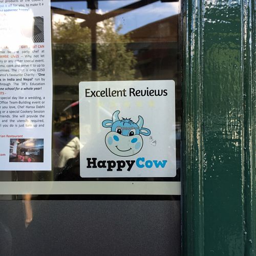 Happy Cow was here  at Hansa's Restaurant in Leeds