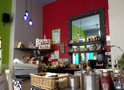 Inside  at Roots and Fruits in Leeds