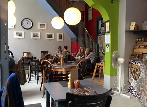 Inside  at Roots and Fruits in Leeds