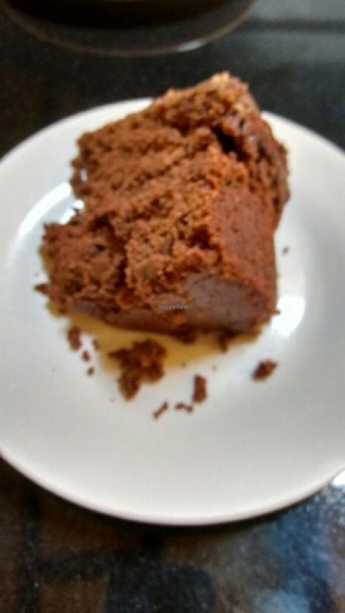 vegan chocolate fudge cake at The Whale Tail Cafe in Lancaster