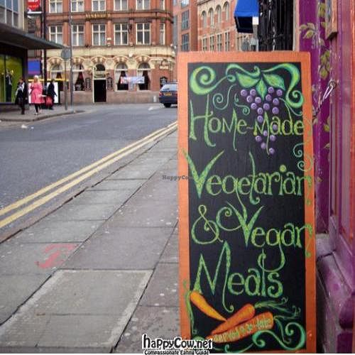 signage at The Egg Cafe in Liverpool