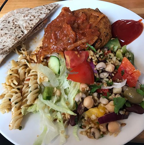 Spicy Bean Burger at The Egg Cafe in Liverpool