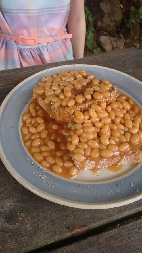 Kids beans on toast at The Watermill Shop and Tearoom in Penrith