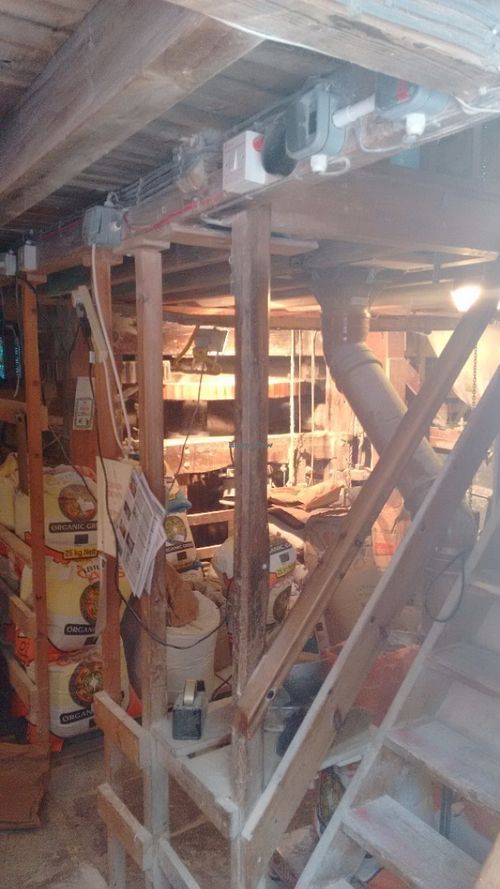 Working mill museum at The Watermill Shop and Tearoom in Penrith