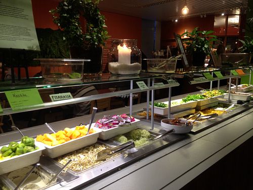 Buffet - most are vegan dishes  at Silvoplee in Helsinki