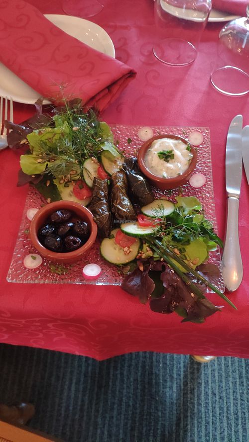 Stuffed Vine Leaves at La Maison du Vert in Ticheville