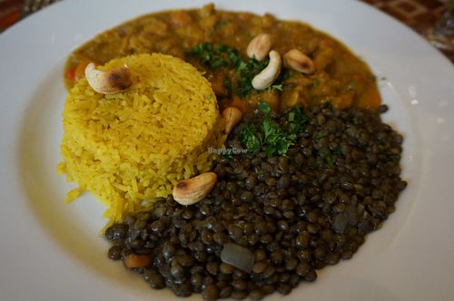 Indian Plate (vegan) at Aquarius in Paris