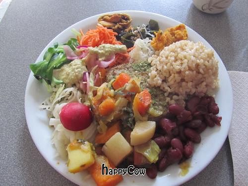 Grande Assiette (big plate) meal of the day at Grand Appetit in Paris