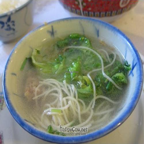 Won ton noodle soup at Green Garden in Paris