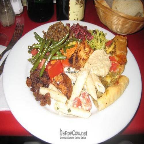 Spoiled for choice - mouth watering salad at La Faim des Haricots in the centre of Toulouse at La Faim des Haricots - Puits Vert in Toulouse