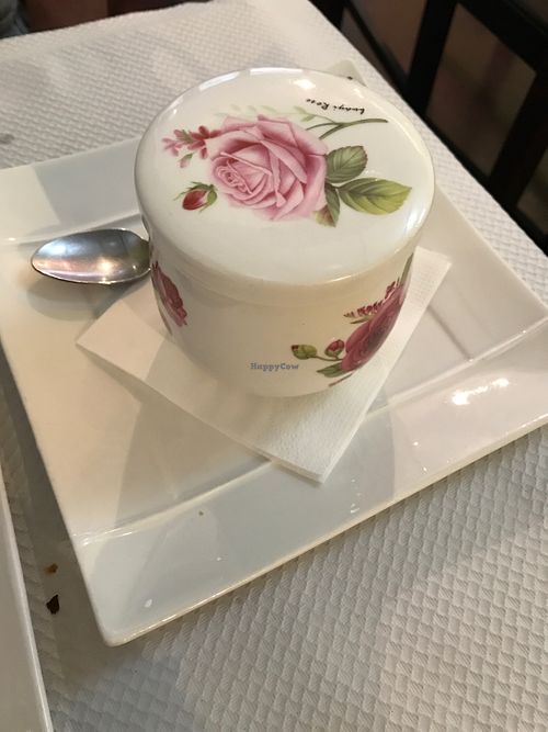 Cup of chai at Manger Autrement in Toulouse