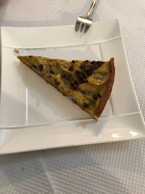 Banana chocolate tart at Manger Autrement in Toulouse