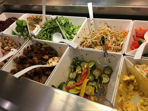 salad bar at Osho's Place in Cologne