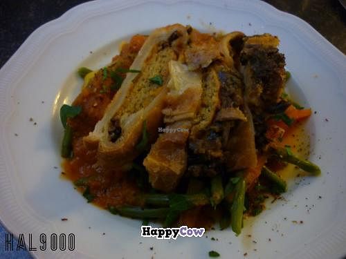 Lupin-tofu and vegetables at Hiller in Hannover