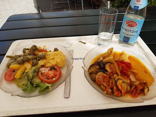 Cold and warm plate for 19 euro in total at ViVA in Karlsruhe