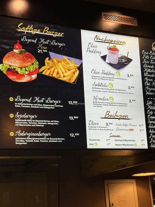 vegan menu  at Lord in Dortmund