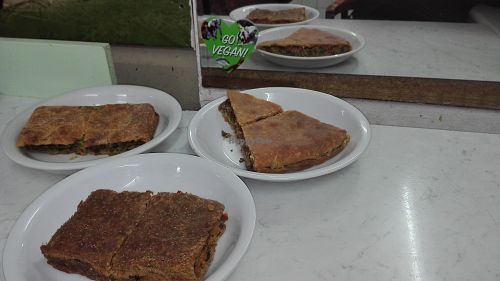 Vegan pies at Health Ecology - Papanikolas Hygiene Theroes in Athens
