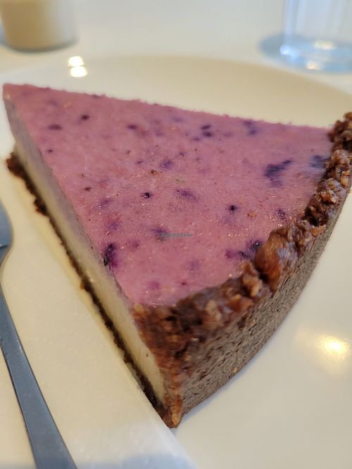 Raw berry cake at Kaffihusid Gardurinn - Ecstasy's Heart-Garden in Reykjavik