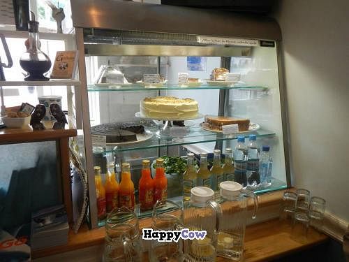 A couple things on the top shelf were vegan at Kaffihusid Gardurinn - Ecstasy's Heart-Garden in Reykjavik