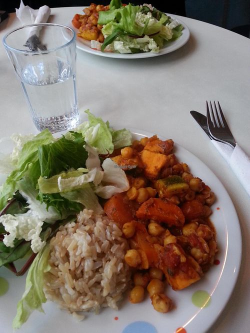 Vegan stew at Kaffihusid Gardurinn - Ecstasy's Heart-Garden in Reykjavik