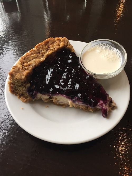 Vegan cheesecake at Quay Co-op Cafe - Sullivan's Quay in Cork