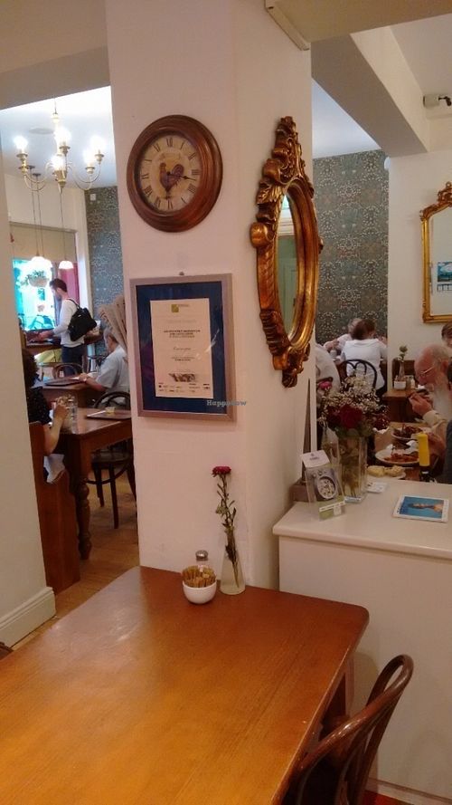 Downstairs seating at Cornucopia in Dublin