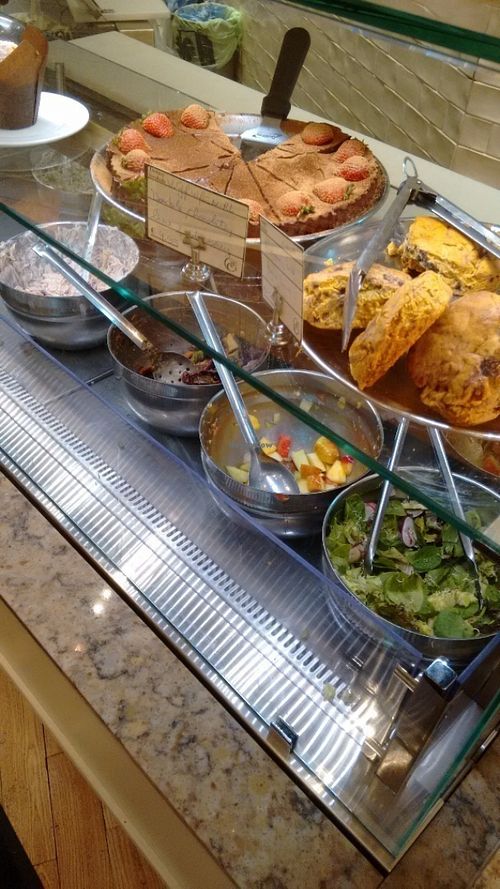 Salad bar at Cornucopia in Dublin