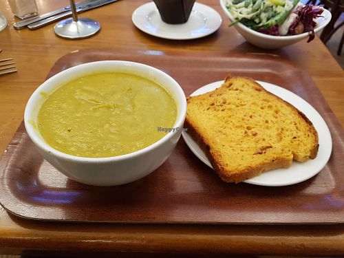 Split pea soup at Cornucopia in Dublin