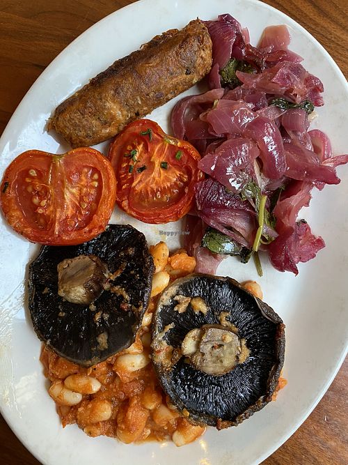 Vegan breakfast plate at Cornucopia in Dublin