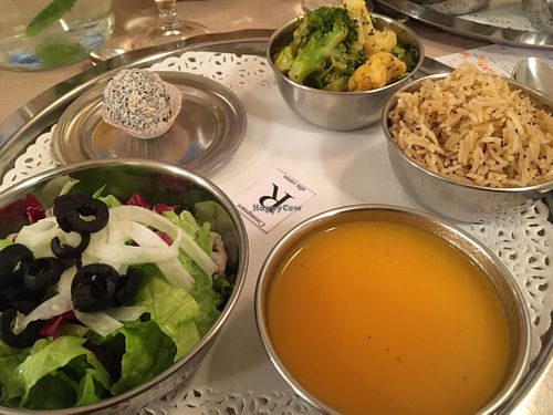 Small vegan menu at Contrada Govinda in Milan