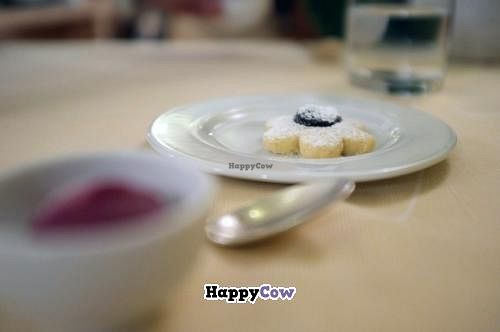 Biscuit home-made with coffee at Joia Alta Cucina Naturale in Milan