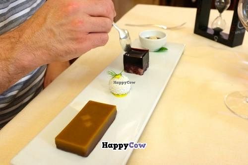 'Cinque minuti' chocolate and pumpkin dessert  at Joia Alta Cucina Naturale in Milan