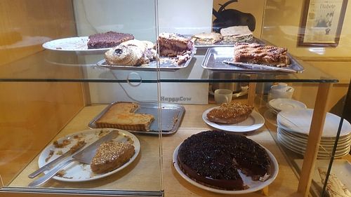 vegan cake selection  at Un Ramerino in Florence