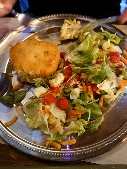 This giant crispy tofu ball was A M A Z I N G at Amico Bio - Un Sorriso Integrale in Naples