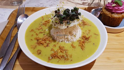 Split pea soup and rice at Sovaga in Toulouse