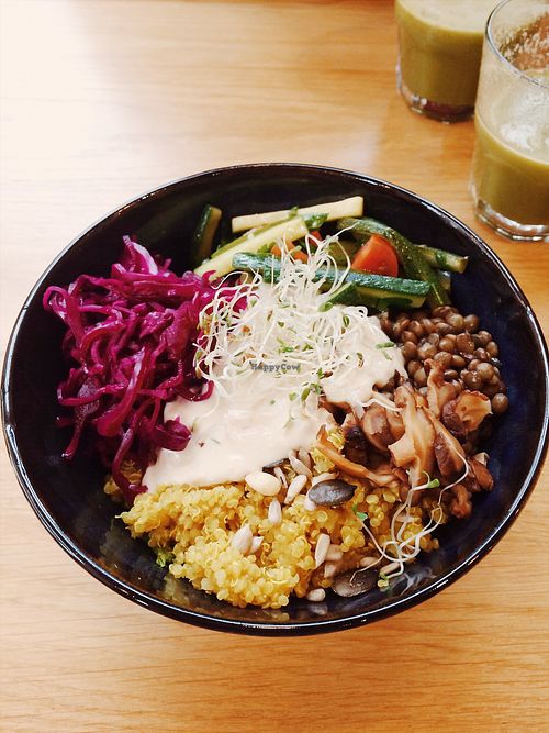 Quinoa Bowl, so delicious! at Harmonie Bowl & Juice in Strasbourg