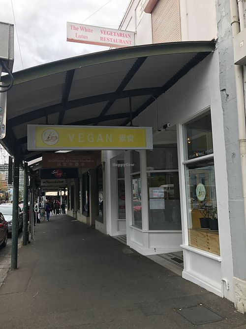 Outside at Loving Hut in West Melbourne