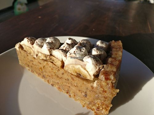 Raw banoffee cheesecake at Oh My Greens in Melton South