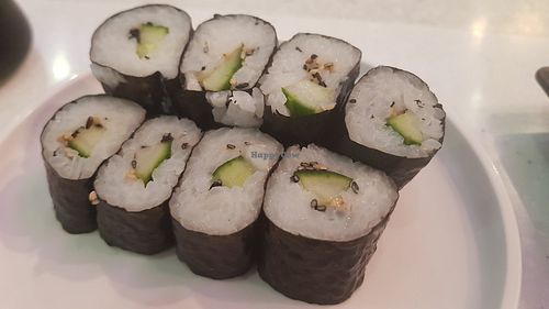 Sesame cucumber maki at YO! Sushi in Gateshead