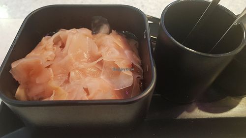 Pickled ginger at YO! Sushi in Gateshead
