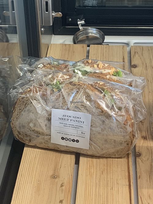 Avo melt, vegetarian not vegan at South Restaurant + Coffeehouse in Anchorage