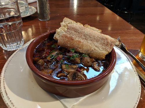 hot mushrooms at South Restaurant + Coffeehouse in Anchorage