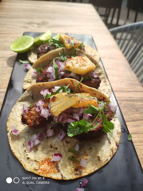 Falafel tacos #Veganuary at Capuchino Cafe in La Paz