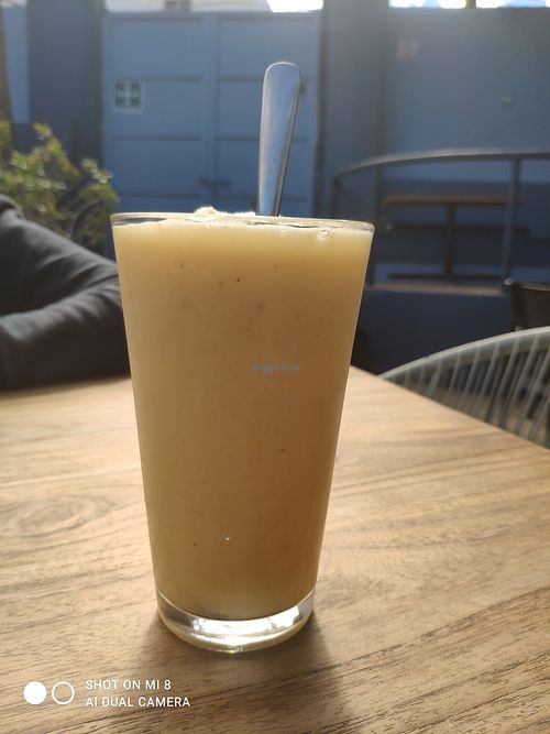 Mango shake  #Veganuary at Capuchino Cafe in La Paz