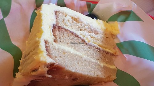 Lemon cake at FacePlant Foods in Edinburgh