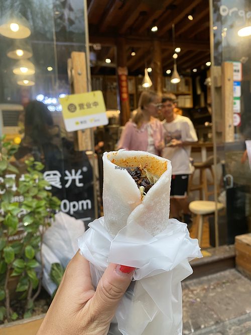 Porcini wrap  at Rice Slurp in Lijiang